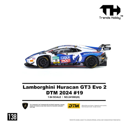 [PRE ORDER] Trends Hobby 1:64 Lamborghini Huracan GT3 EVO2 DTM 2024 #19