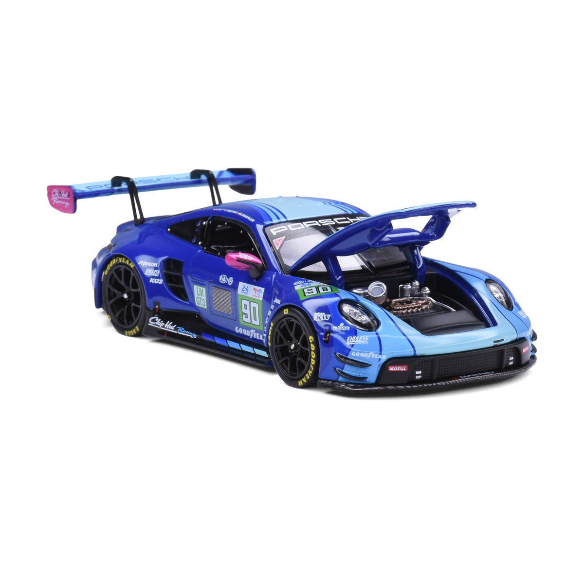 Trends Hobby 1:64 Porsche 911 GT3 R Le Man 24H 2025 #90 Chip Hart Racing
