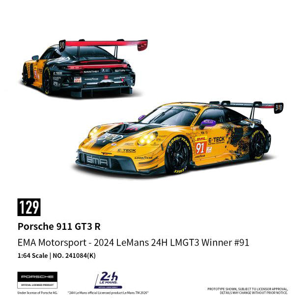 [PRE ORDER] Trends Hobby 1:64 Porsche 911 GT3 R LeMans 24h 2024 #91