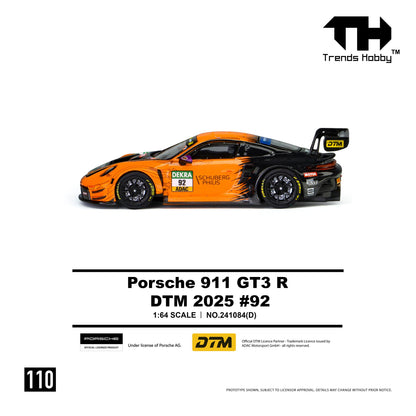 [PRE ORDER] Trends Hobby 1:64 Porsche 911 GT3 R DTM 2025 #92