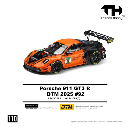 [PRE ORDER] Trends Hobby 1:64 Porsche 911 GT3 R DTM 2025 #92