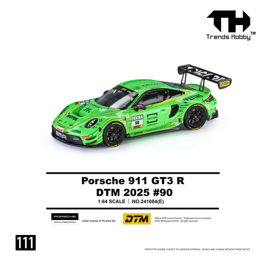 [PRE ORDER] Trends Hobby 1:64 Porsche 911 GT3 R DTM 2025 #90