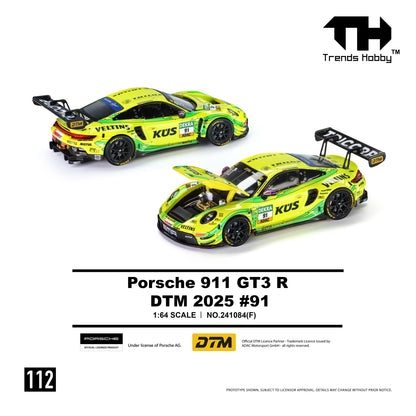 [PRE ORDER] Trends Hobby 1:64 Porsche 911 GT3 R DTM 2025 #91