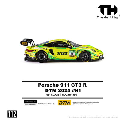 [PRE ORDER] Trends Hobby 1:64 Porsche 911 GT3 R DTM 2025 #91