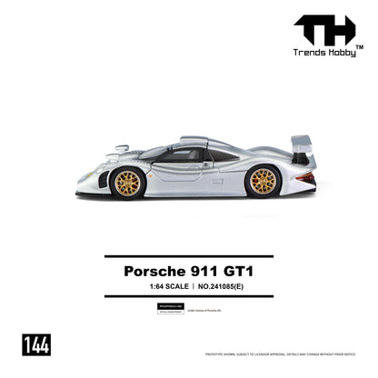 [PRE ORDER] Trends Hobby 1:64 Porsche 911 GT1 1998 Sliver