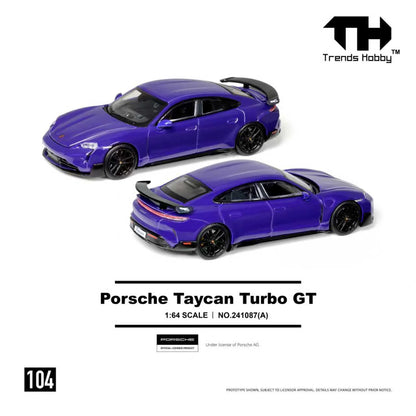 Trends Hobby 1:64 Porsche Taycan Turbo GT Purple