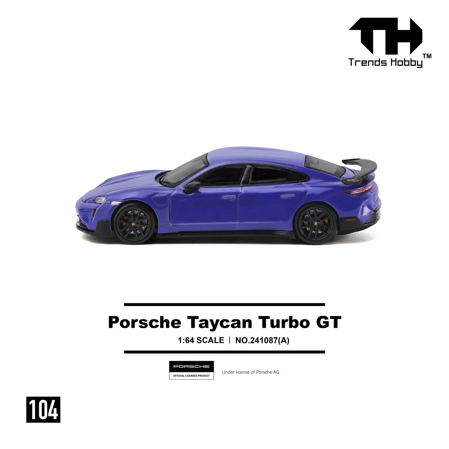 Trends Hobby 1:64 Porsche Taycan Turbo GT Purple