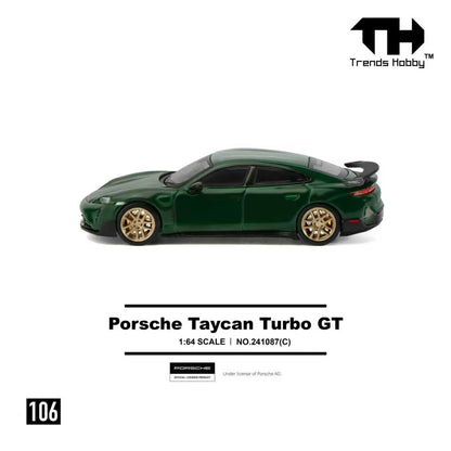 Trends Hobby 1:64 Porsche Taycan Turbo GT Green