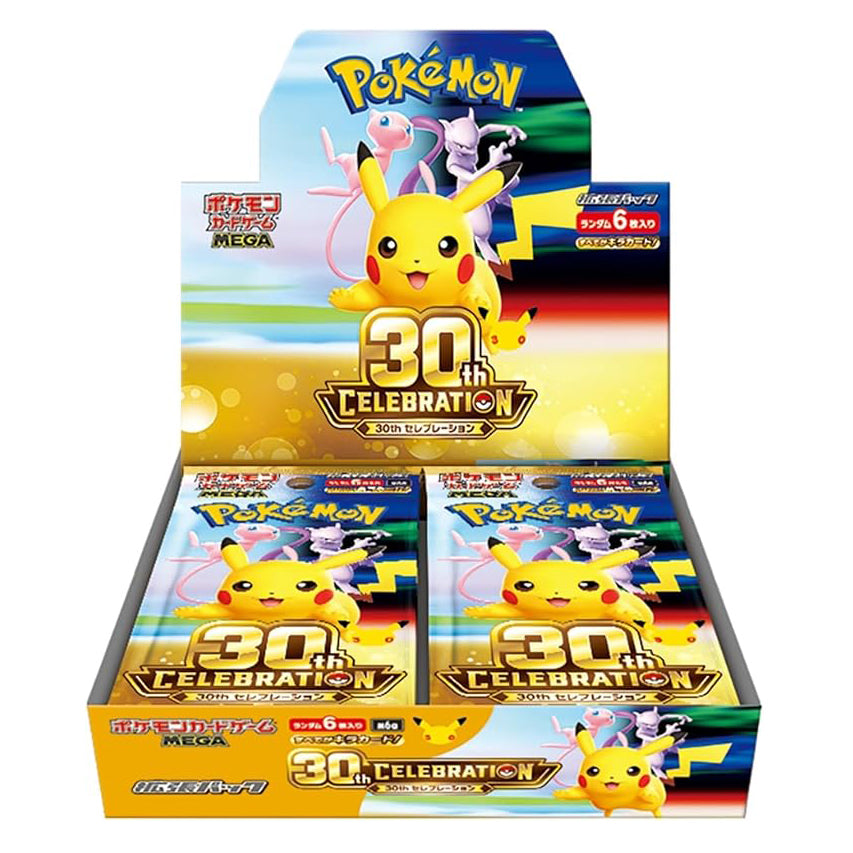 [PRE ORDER] Pokémon TCG 30th Celebration M6a Mega Booster Box Japanese with Shrink