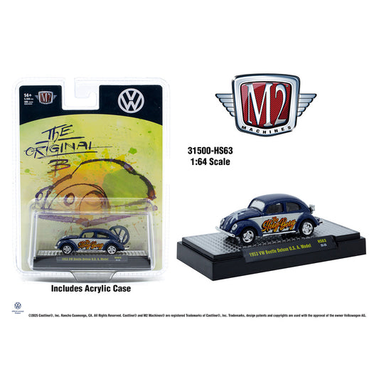 M2 Machines 1:64 1953 Volkswagen Beetle Deluxe ” The Slug Bug” Edition