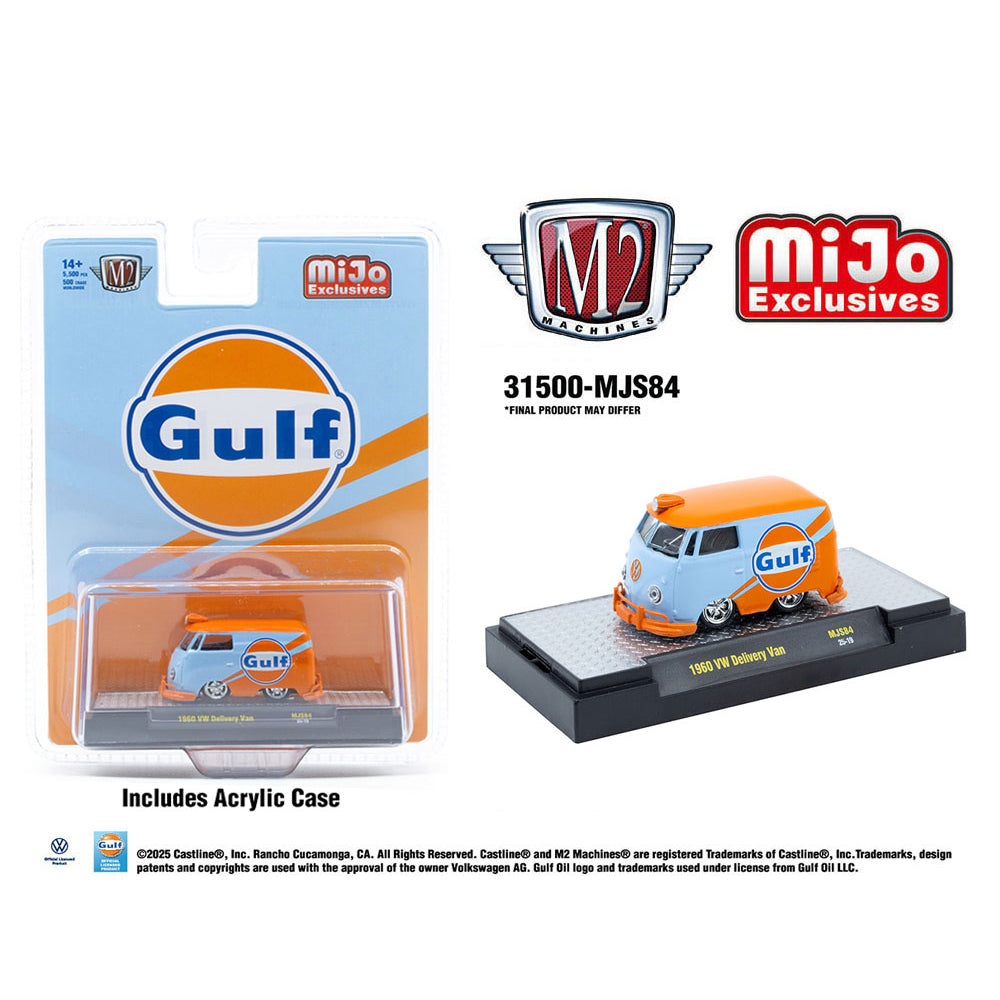 M2 Machines 1:64 1960 Volkswagen Delivery Van Custom GULF