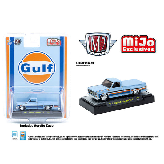 M2 Machines 1:64 1978 Chevrolet Silverado C30 Custom GULF