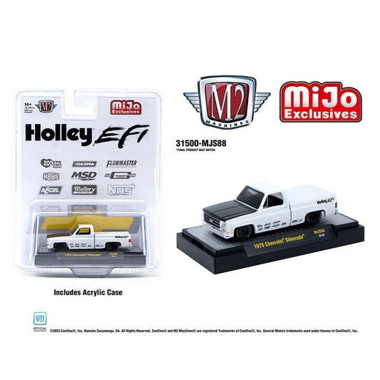 M2 Machines 1:64 1978 Chevrolet Silverado Holley Custom White