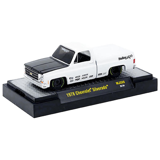 M2 Machines 1:64 1978 Chevrolet Silverado Holley Custom White