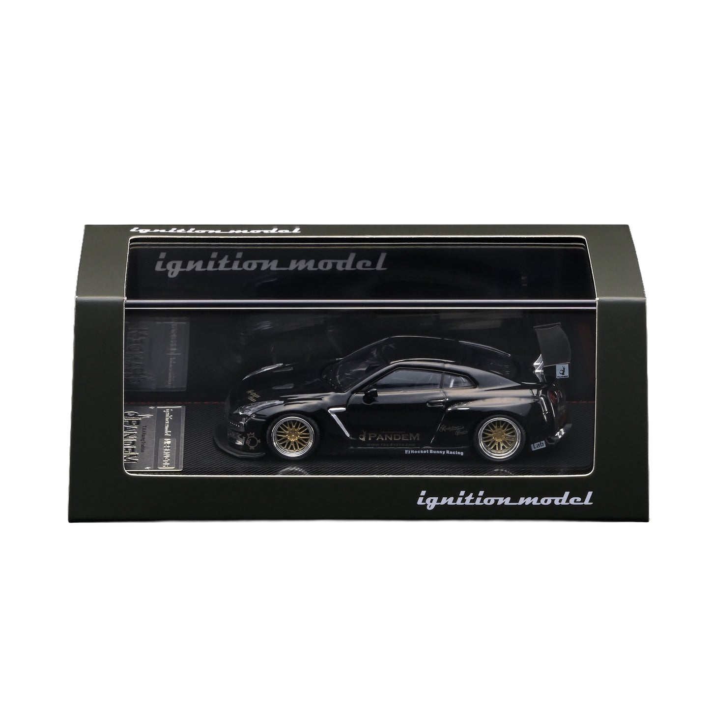 [PRE ORDER] Ignition Model 1:64 Pandem R35 GT-R Black Metallic