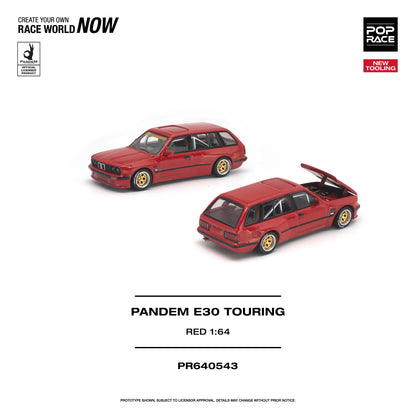 [PRE ORDER] Pop Race 1:64 Pandem E30 Touring Red