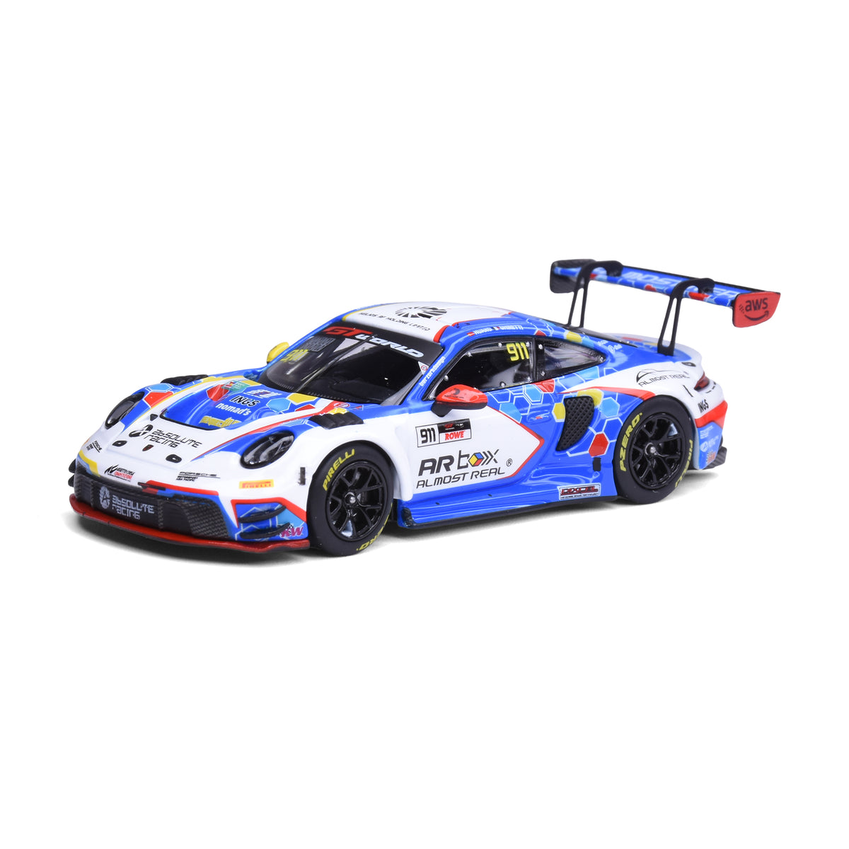 Almost Real 1:64 Porsche 911 GT3 R 2026 GT World Challenge Asia Sepang #911 Presentation Car