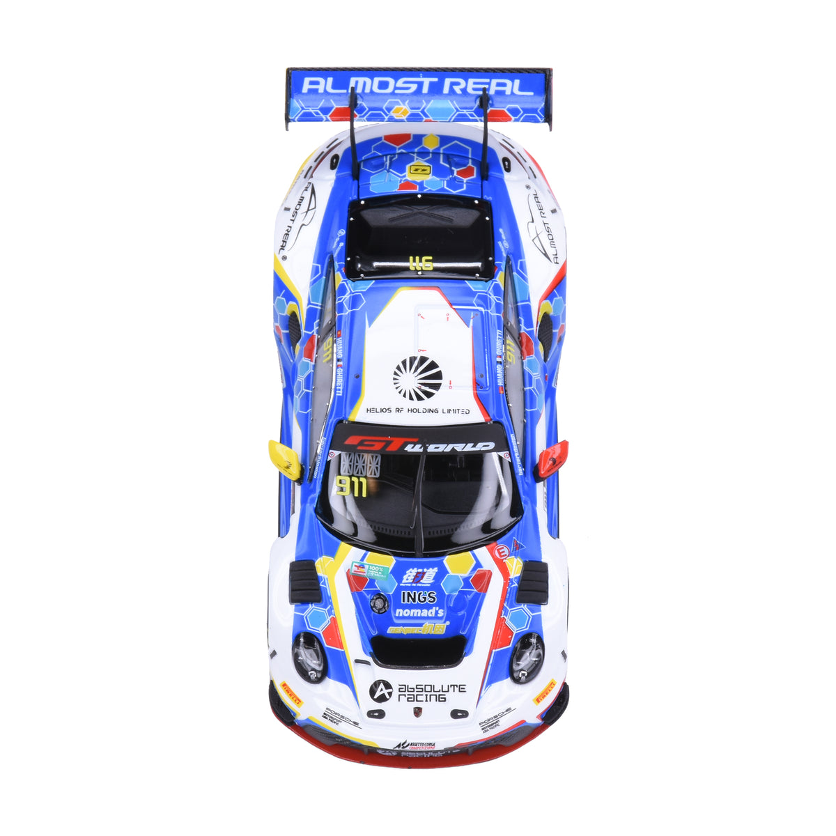 Almost Real 1:64 Porsche 911 GT3 R 2026 GT World Challenge Asia Sepang #911 Presentation Car