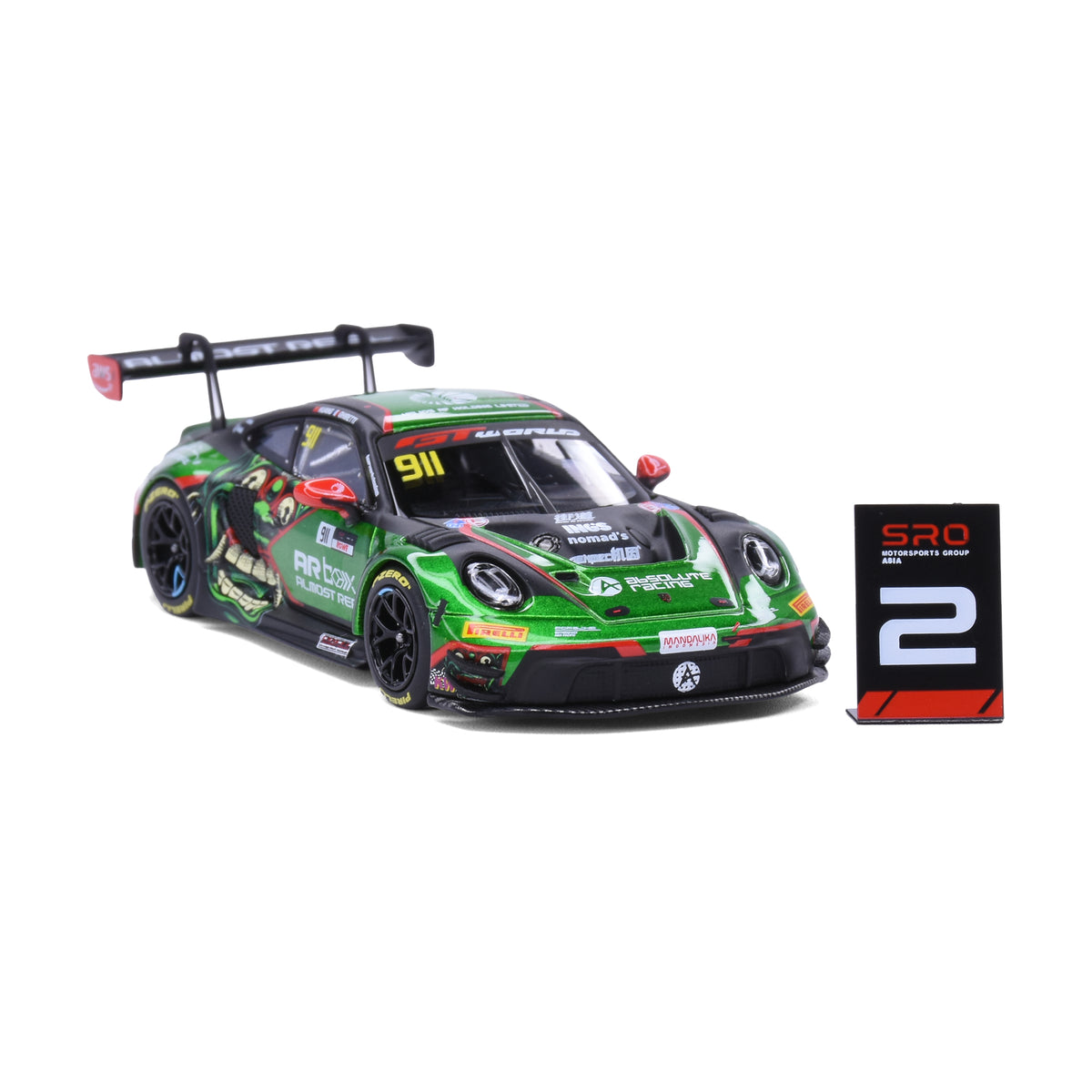Almost Real 1:64 Porsche 911 GT3 R 2026 GT World Challenge Asia Mandalika #911