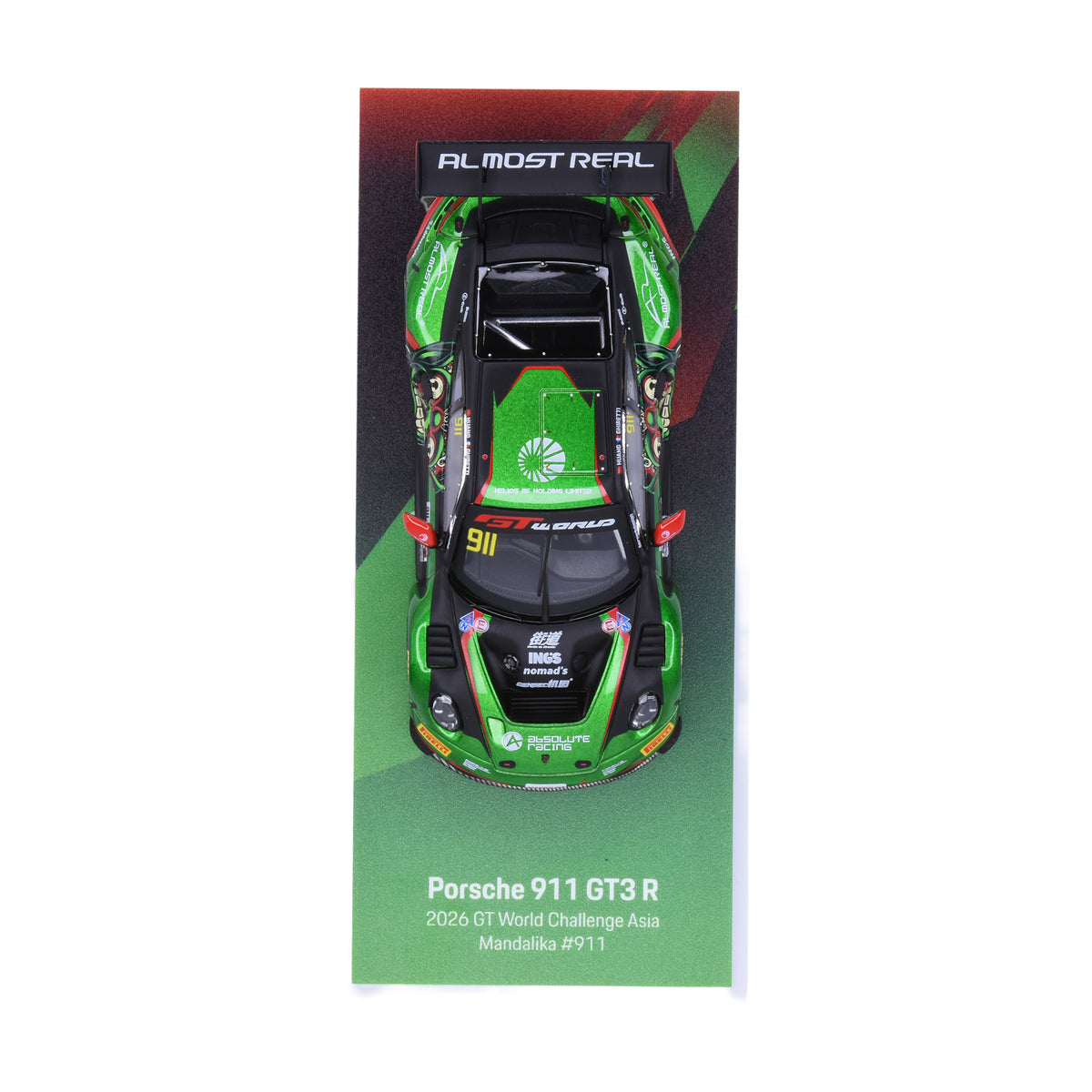 Almost Real 1:64 Porsche 911 GT3 R 2026 GT World Challenge Asia Mandalika #911