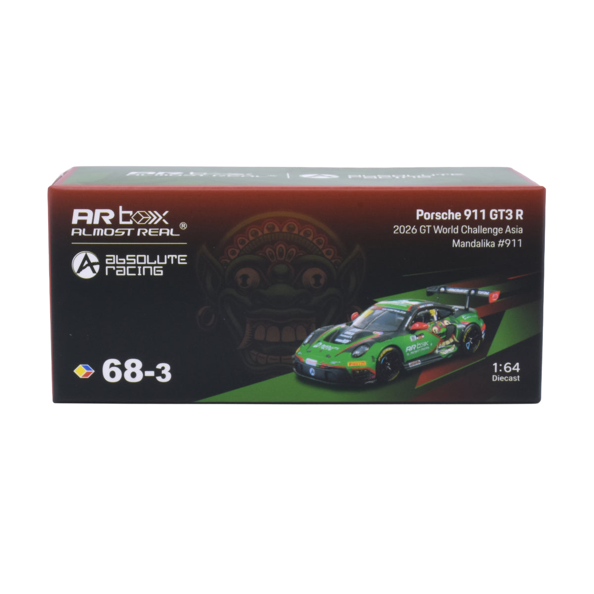 Almost Real 1:64 Porsche 911 GT3 R 2026 GT World Challenge Asia Mandalika #911