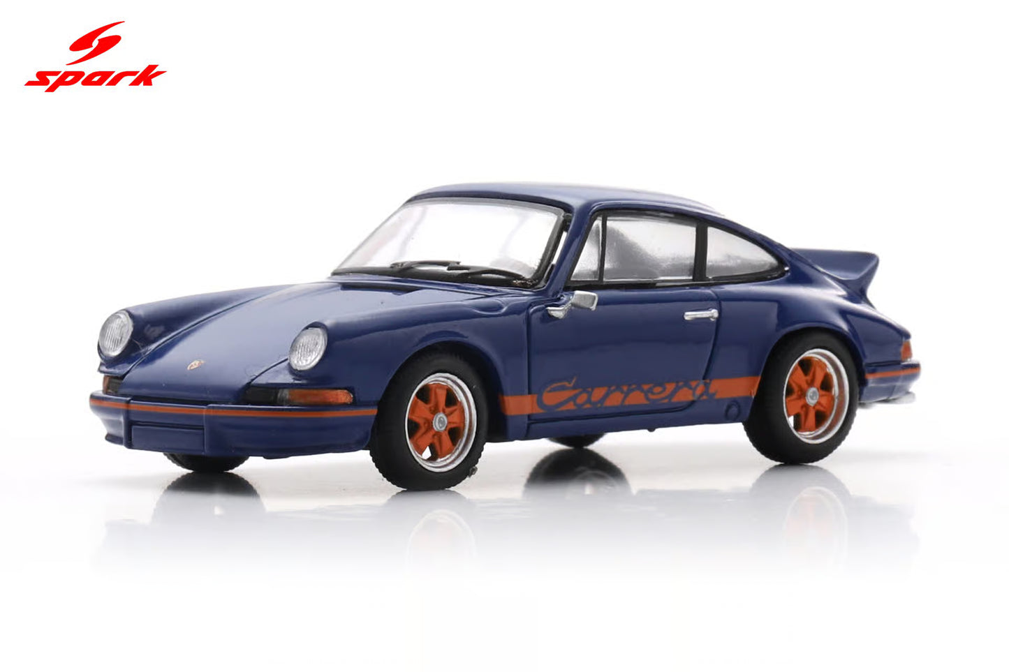 Spark 1:64 Porsche 911 2.7 RS Blue with Orange Stripe