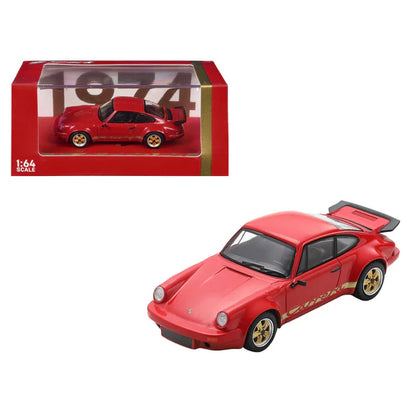 Spark 1:64 Porsche 911 3.0 RS Red with Gold Stripe