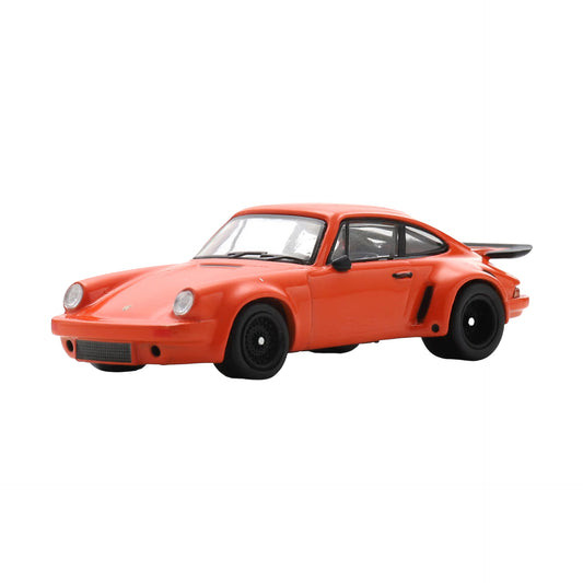 Spark 1:64 Porsche 911 3.0 RSR Jagermeister Orange with Black Wheels