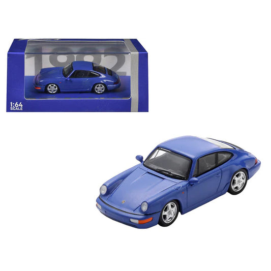Spark 1:64 Porsche 911 (964) 3.6 RS Maritime Blue with Silver Wheels