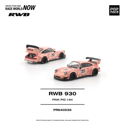[PRE ORDER] Pop Race 1:64 RWB 930 Pink Pig
