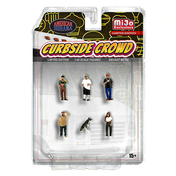 American Diorama 1:64 Figures Curbside Crowd Figures Set MiJo Exclusive