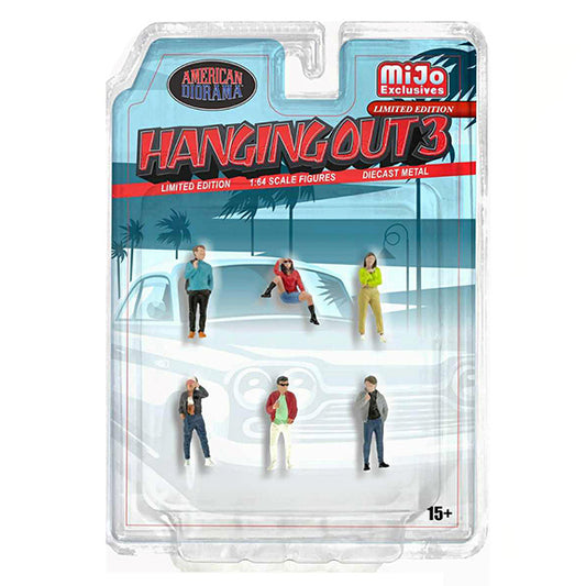 American Diorama 1:64 Figures Hanging Out 3 Figures Set MiJo Exclusive