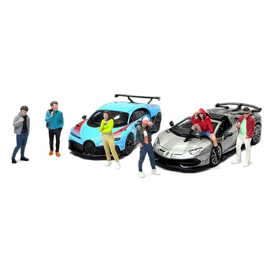 American Diorama 1:64 Figures Hanging Out 3 Figures Set MiJo Exclusive