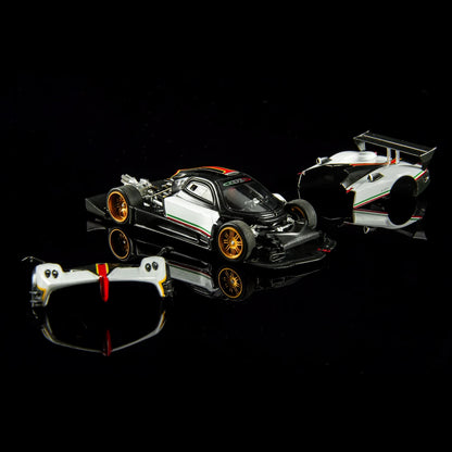 [PRE ORDER] Almost Real 1:64 Pagani Zonda R White with Italian Livery HEC 2026