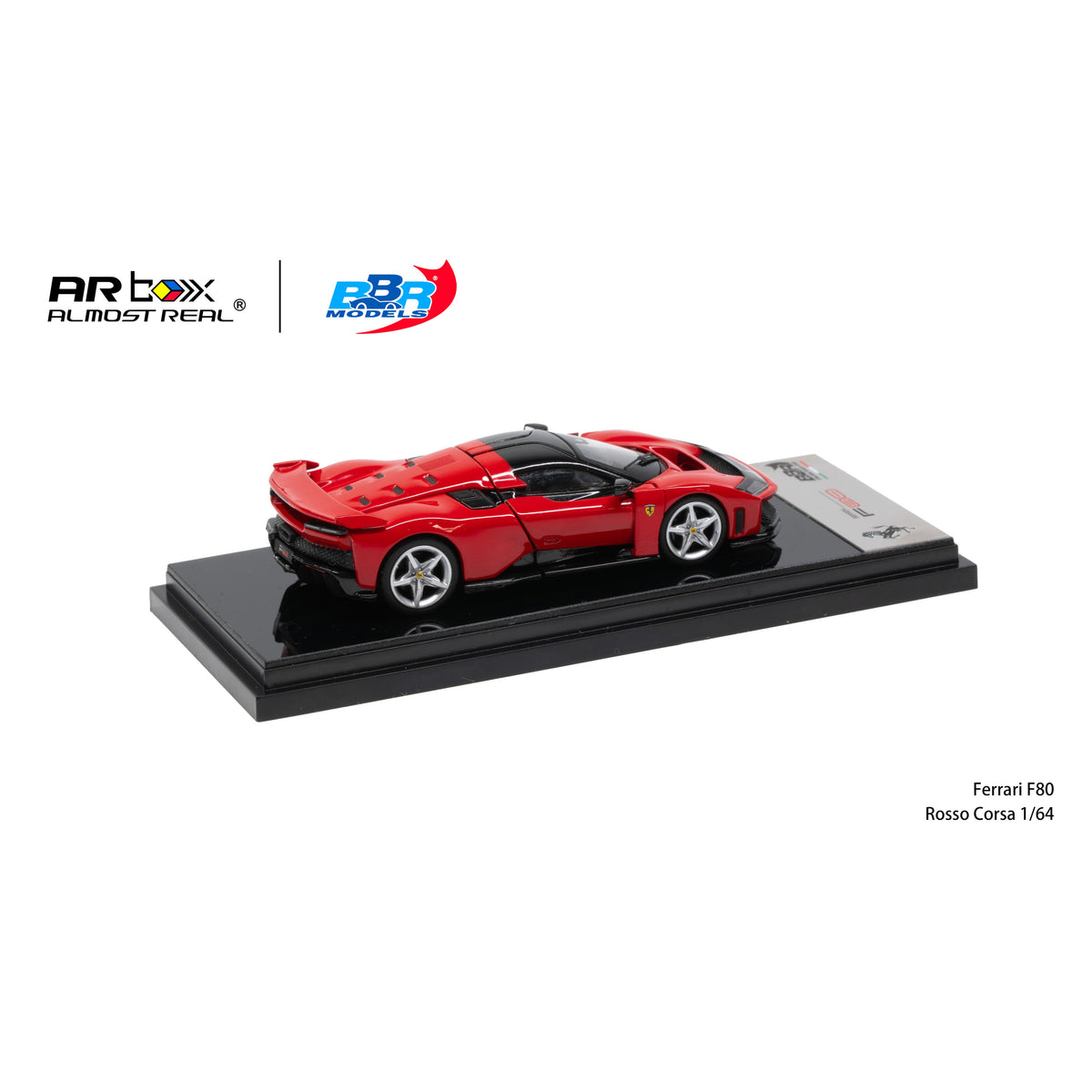 BBR Models 1:64 Ferrari F80 Rosso Corsa Silver Wheels APA XPO 2026