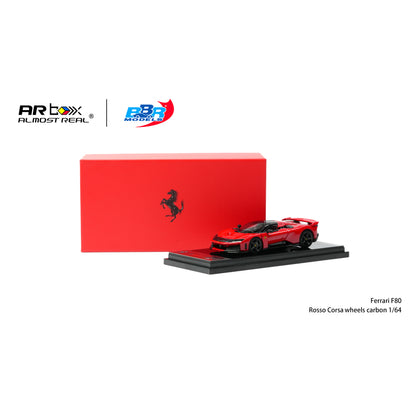BBR Models 1:64 Ferrari F80 Rosso Corsa Carbon Wheels CTE 2026