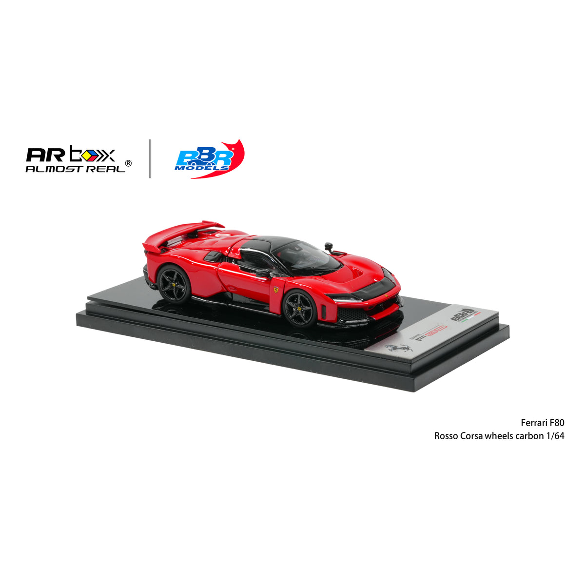 BBR Models 1:64 Ferrari F80 Rosso Corsa Carbon Wheels CTE 2026