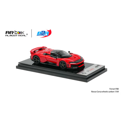 BBR Models 1:64 Ferrari F80 Rosso Corsa Carbon Wheels CTE 2026