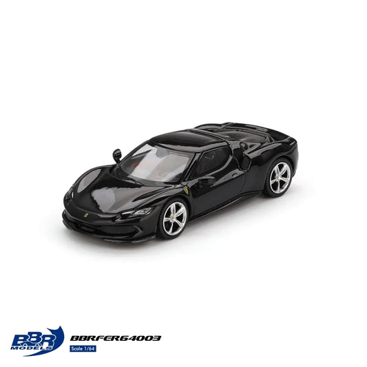BBR Models 1:64 Ferrari 296 GTB Nero Daytona BBRFER64003
