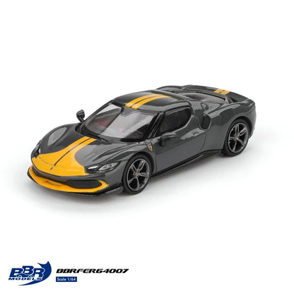 BBR Models 1:64 Ferrari 296 GTB Assetto Fiorano Grigio Scuro Grey BBRFER64007
