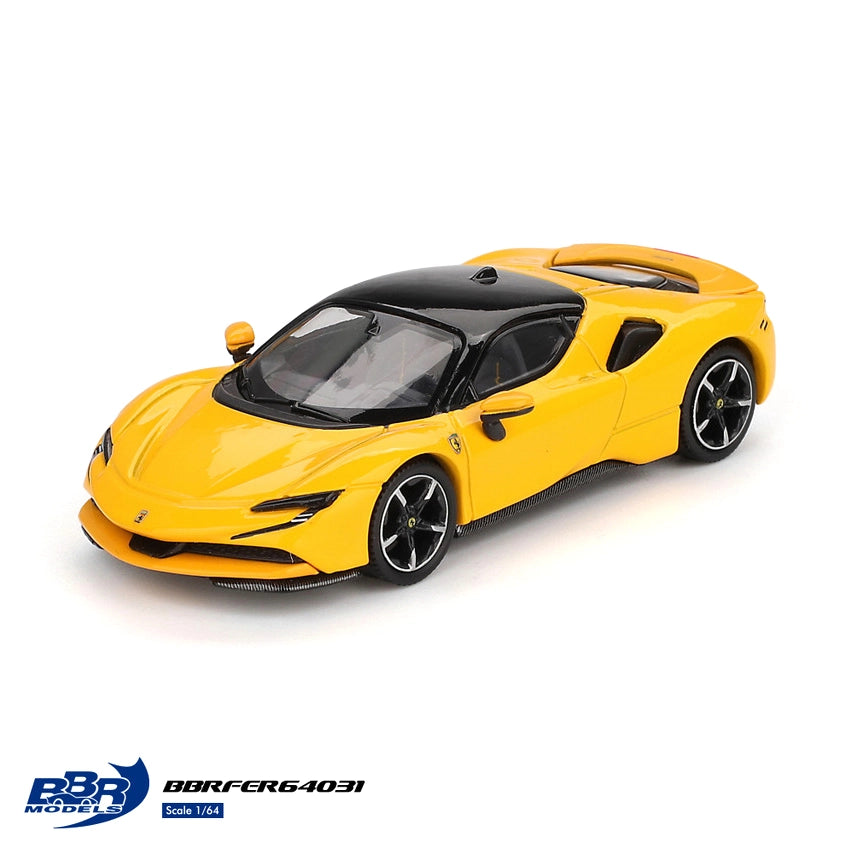 BBR Models 1:64 Ferrari SF90 Giallo Modena Yellow BBRFER64031