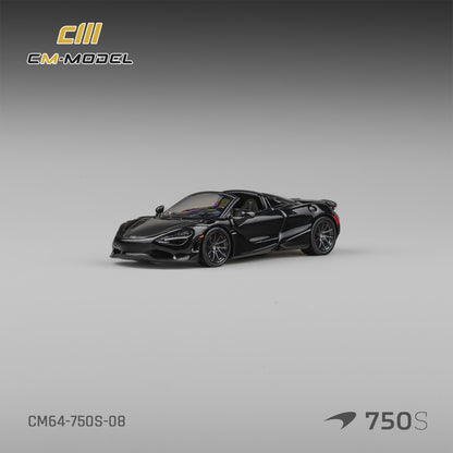 [PRE ORDER] CM Model 1:64 McLaren 750S Spider Onyx Black