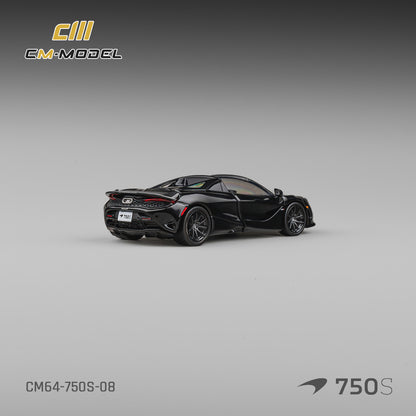 [PRE ORDER] CM Model 1:64 McLaren 750S Spider Onyx Black