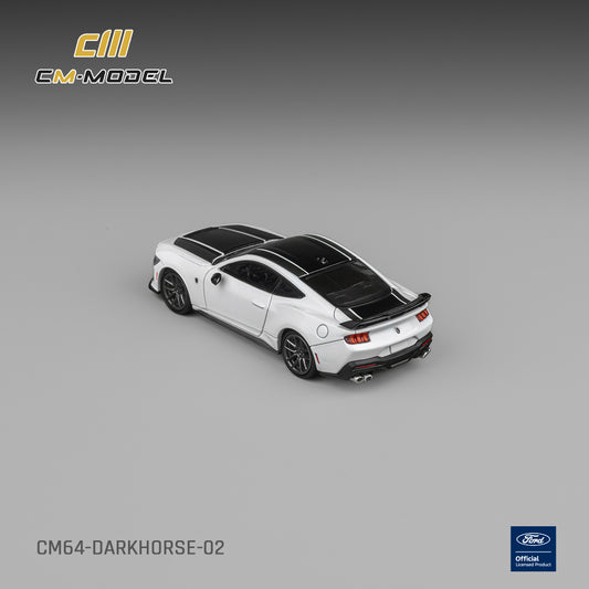 [PRE ORDER] CM Model 1:64 Ford Mustang DarkHorse Oxford White