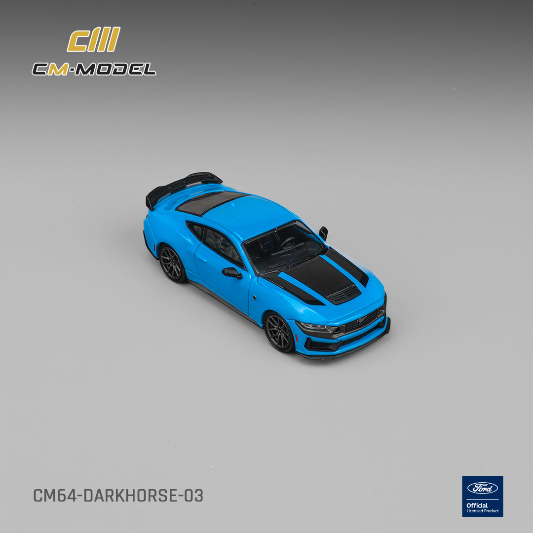 [PRE ORDER] CM Model 1:64 Ford Darkhorse Grabber Blue with Black Hood Stripes