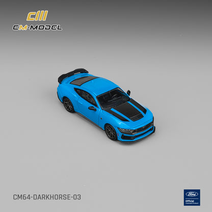 [PRE ORDER] CM Model 1:64 Ford Darkhorse Grabber Blue with Black Hood Stripes