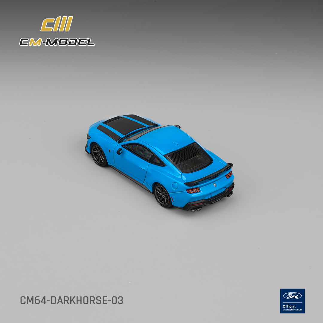 [PRE ORDER] CM Model 1:64 Ford Darkhorse Grabber Blue with Black Hood Stripes