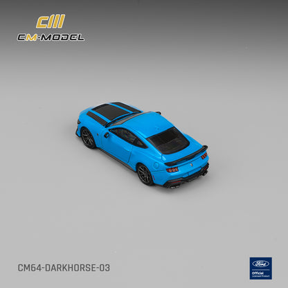 [PRE ORDER] CM Model 1:64 Ford Darkhorse Grabber Blue with Black Hood Stripes