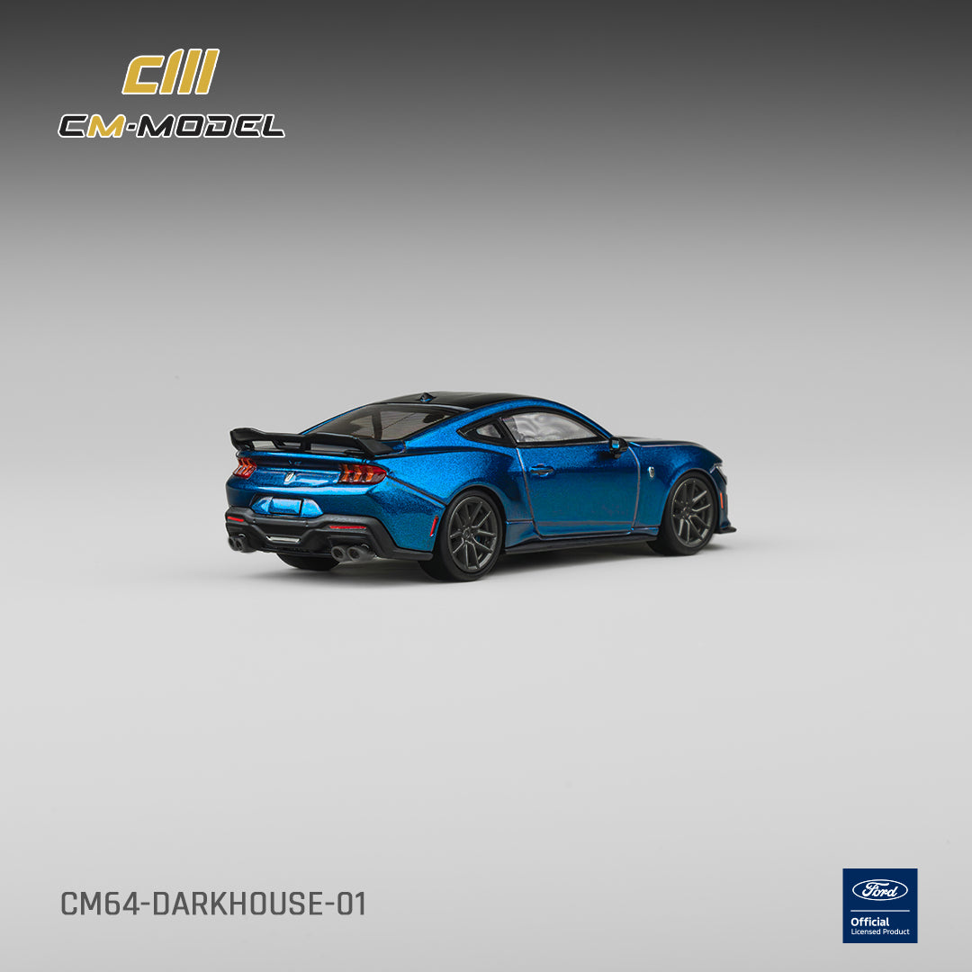 [PRE ORDER] CM Model 1:64 Ford Mustang DarkHorse Blue Ember Metallic