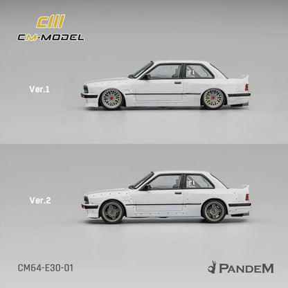CM Model 1:64 Pandem M3 E30 Pearl White